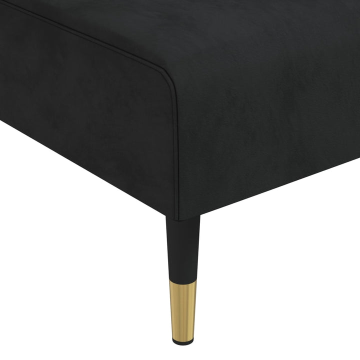chaiselong velour sort