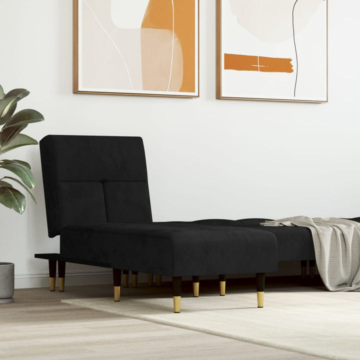 chaiselong velour sort