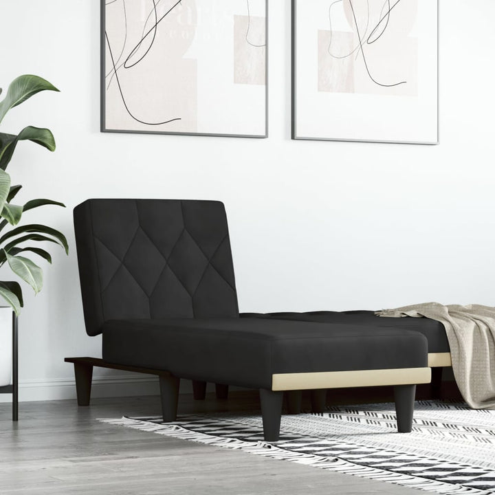 chaiselong velour sort