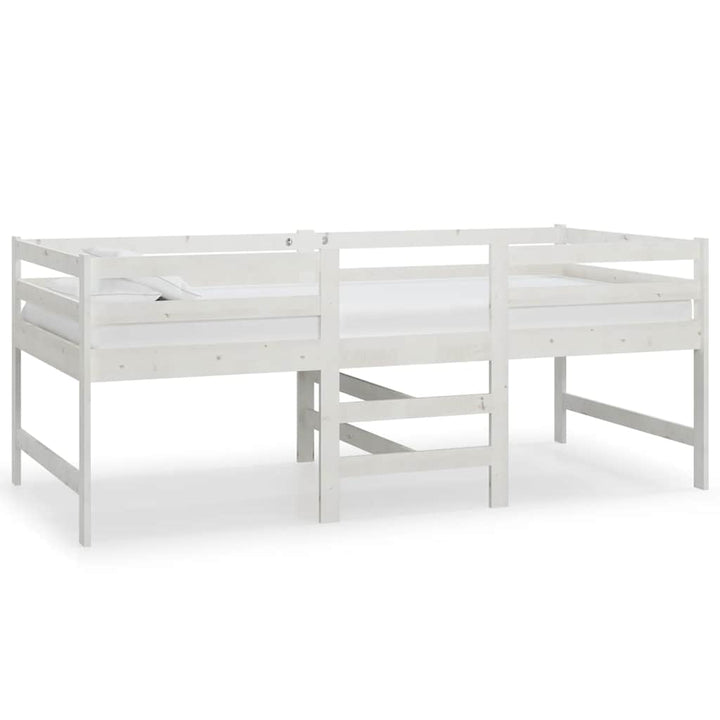 sengeramme uden madras 90x200 cm massivt fyrretræ hvid