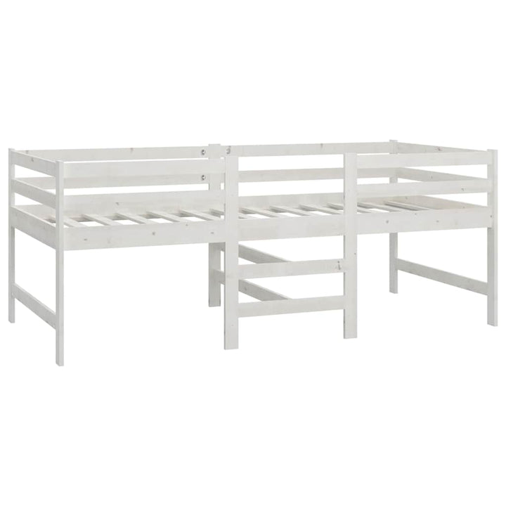 sengeramme uden madras 90x200 cm massivt fyrretræ hvid