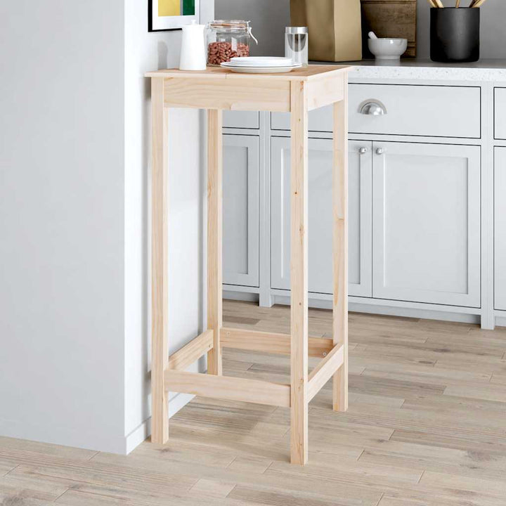 barbord 50x50x110 cm massivt fyrretræ