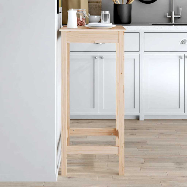 barbord 50x50x110 cm massivt fyrretræ