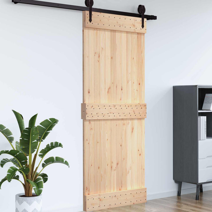 Dør NARVIK Naturfarvet 70 x 210 cm Massivt Fyrretræ