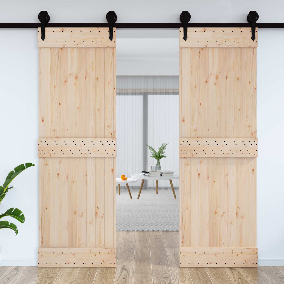 Dør NARVIK Naturfarvet 70 x 210 cm Massivt Fyrretræ