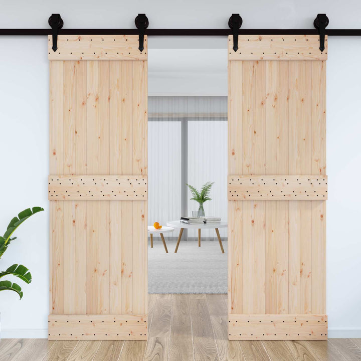 Dør NARVIK Naturfarvet 70 x 210 cm Massivt Fyrretræ