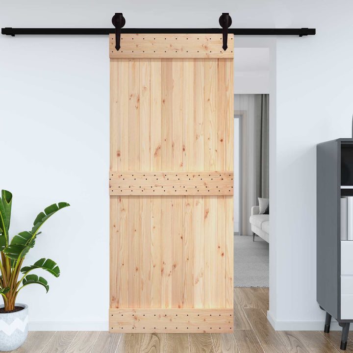 Dør NARVIK Naturfarvet 70 x 210 cm Massivt Fyrretræ