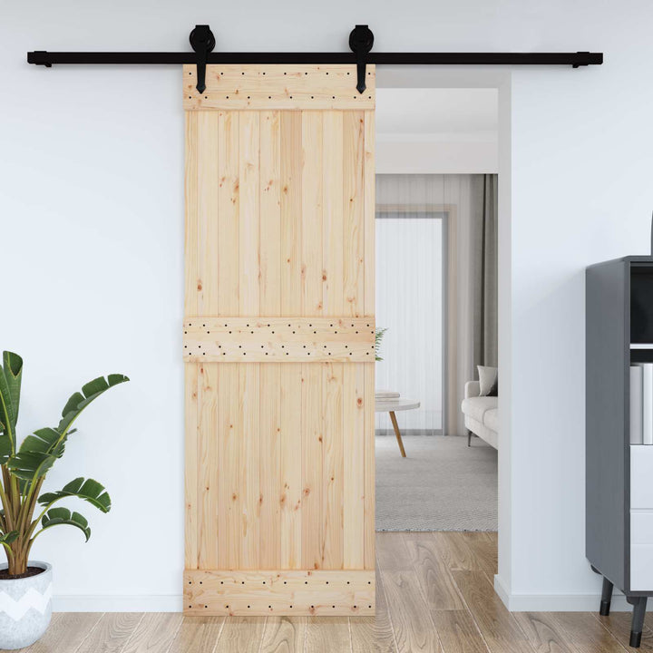 Dør NARVIK Naturfarvet 80 x 210 cm Massivt Fyrretræ