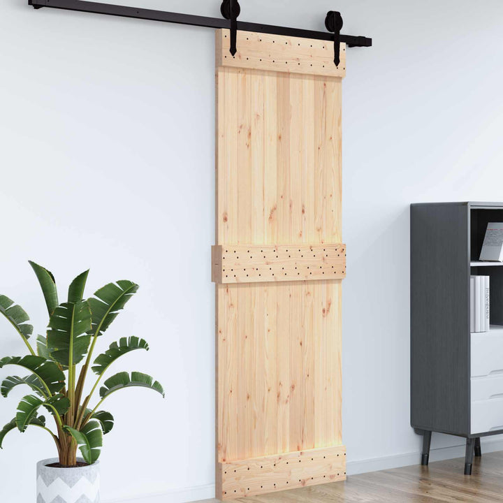 Dør NARVIK Naturfarvet 85 x 210 cm Massivt Fyrretræ