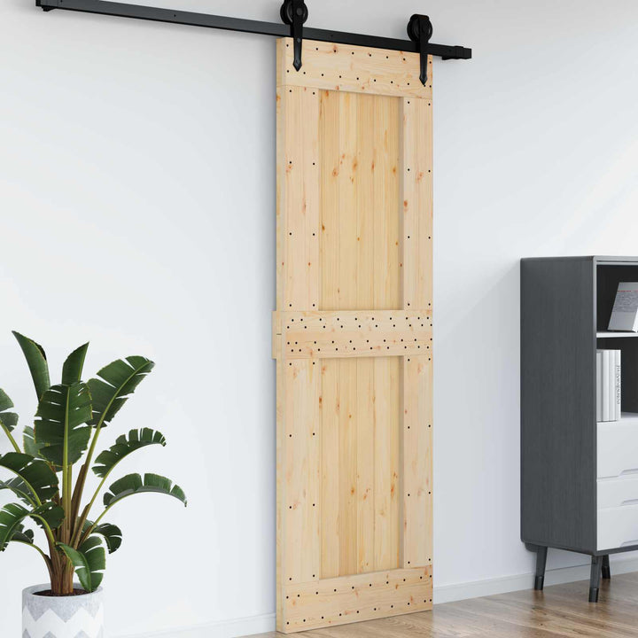 Dør NARVIK Naturfarvet 70 x 210 cm Massivt Fyrretræ