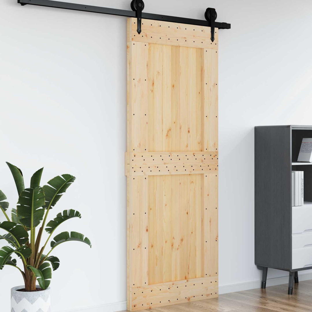Dør NARVIK Naturfarvet 90 x 210 cm Massivt Fyrretræ