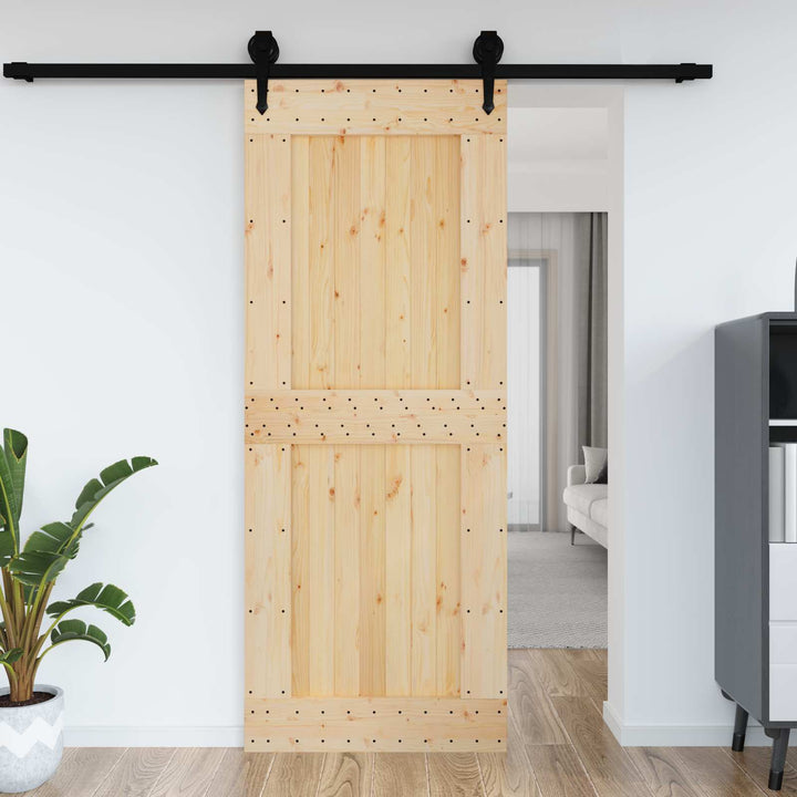 Dør NARVIK Naturfarvet 90 x 210 cm Massivt Fyrretræ