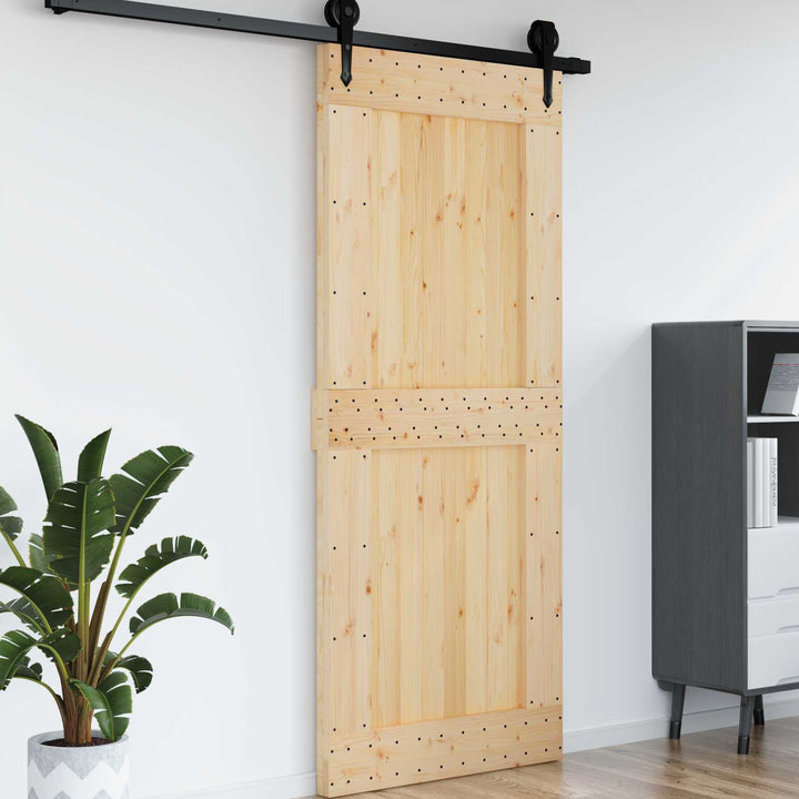Dør NARVIK Naturfarvet 95 x 210 cm Massivt Fyrretræ