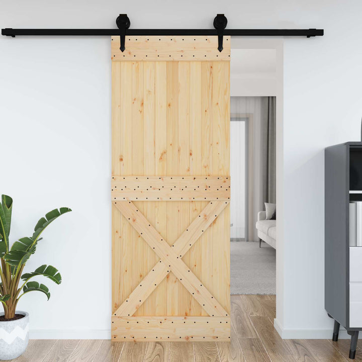 Dør NARVIK Naturfarvet 90 x 210 cm Massivt Fyrretræ