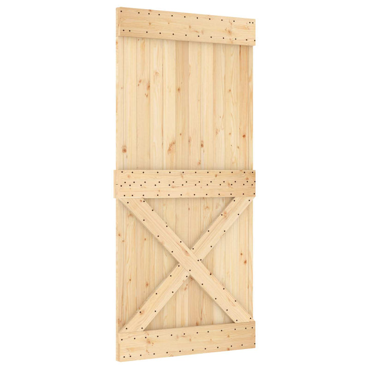 Dør NARVIK Naturfarvet 95 x 210 cm Massivt Fyrretræ