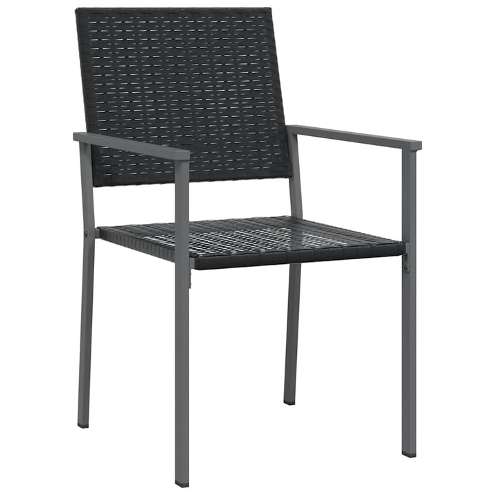 spisebordssæt til haven 9 dele polyrattan og stål