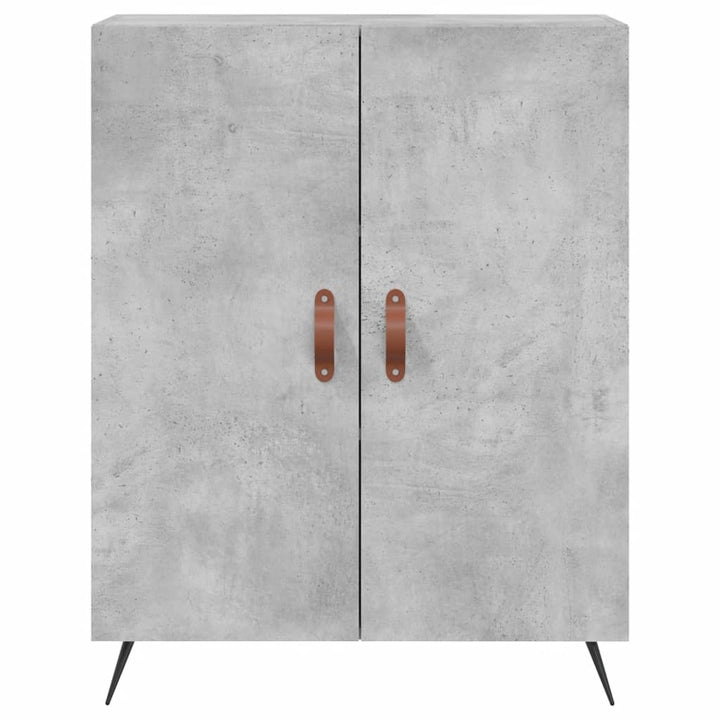 skænk 69,5x34x90 cm konstrueret træ betongrå