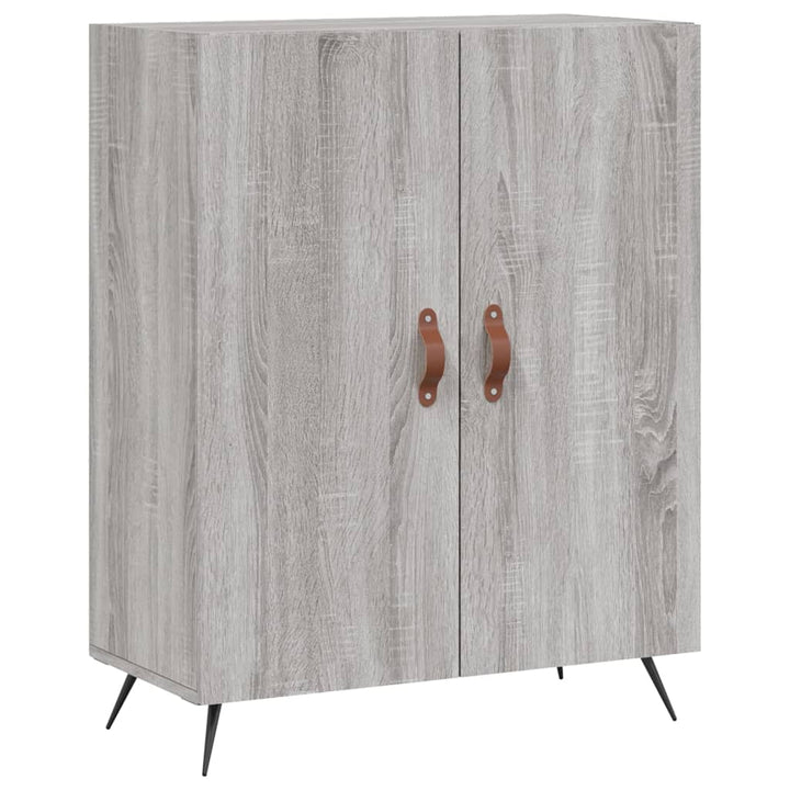 skænk 69,5x34x90 cm konstrueret træ grå sonoma-eg