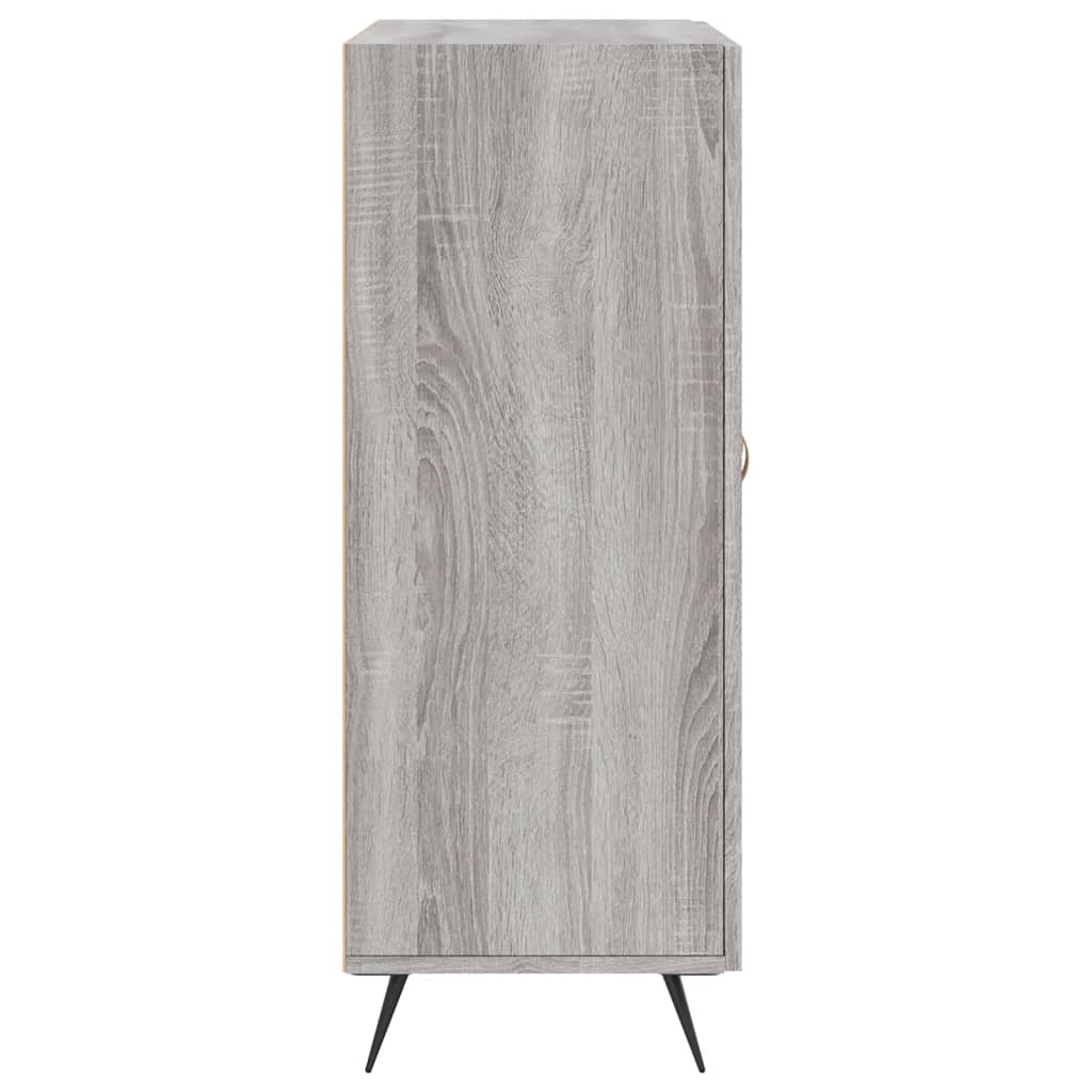 skænk 69,5x34x90 cm konstrueret træ grå sonoma-eg