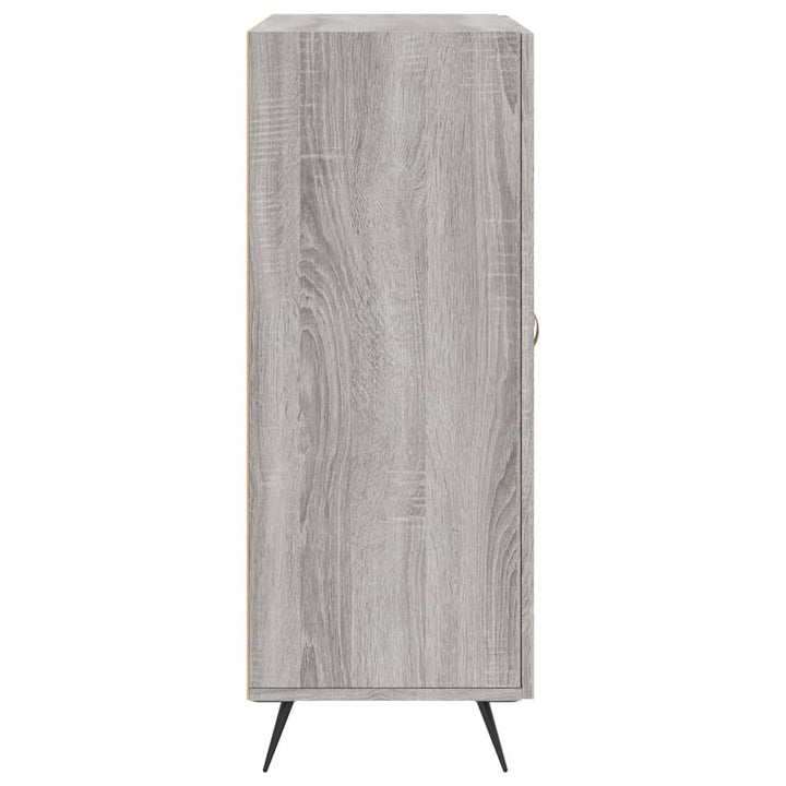 skænk 69,5x34x90 cm konstrueret træ grå sonoma-eg