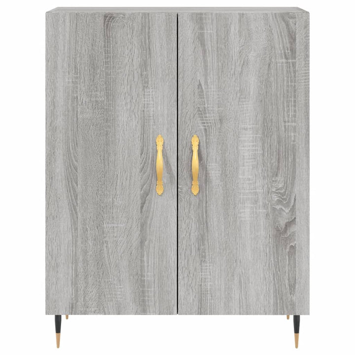 skænk 69,5x34x90 cm konstrueret træ grå sonoma-eg