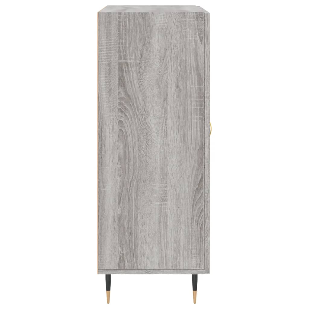 skænk 69,5x34x90 cm konstrueret træ grå sonoma-eg
