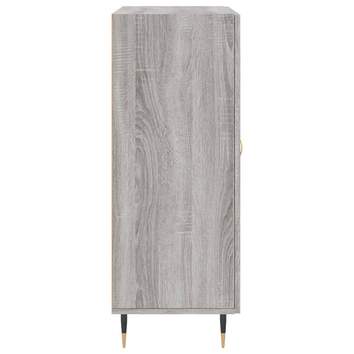 skænk 69,5x34x90 cm konstrueret træ grå sonoma-eg