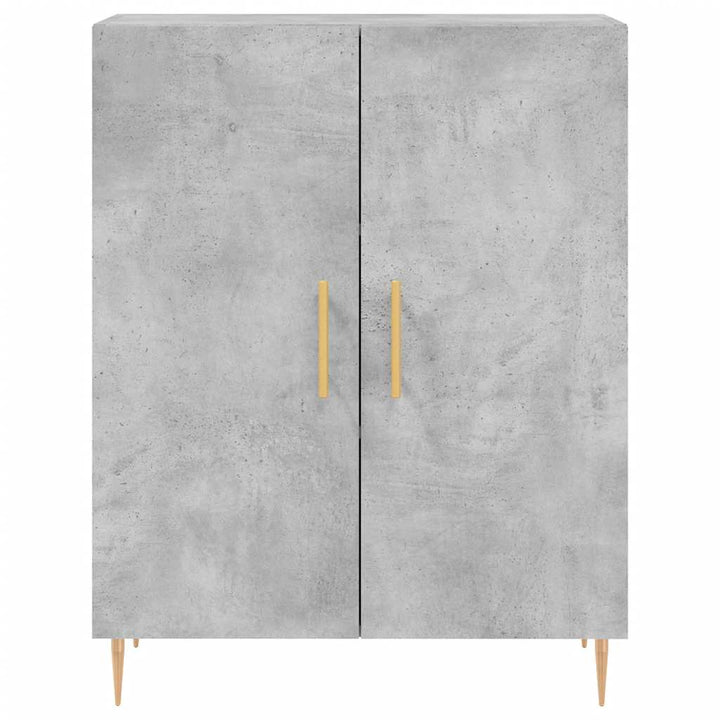skænk 69,5x34x90 cm konstrueret træ betongrå