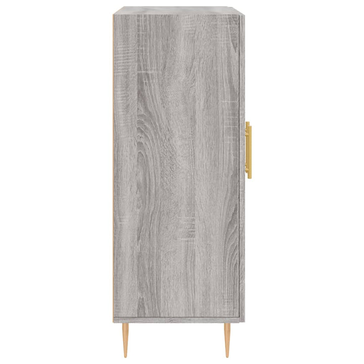 skænk 69,5x34x90 cm konstrueret træ grå sonoma-eg