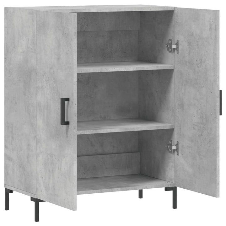 skænk 69,5x34x90 cm konstrueret træ betongrå