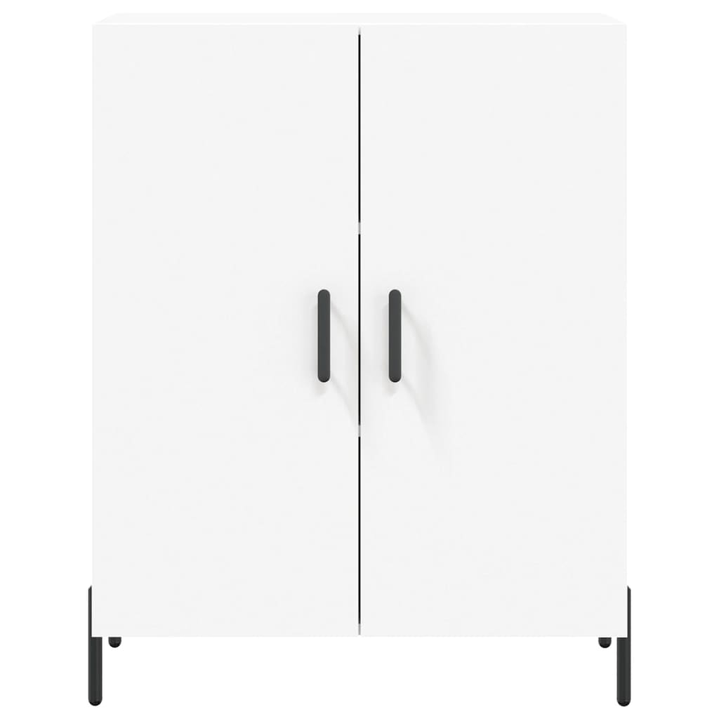 skænk 69,5x34x90 cm konstrueret træ hvid