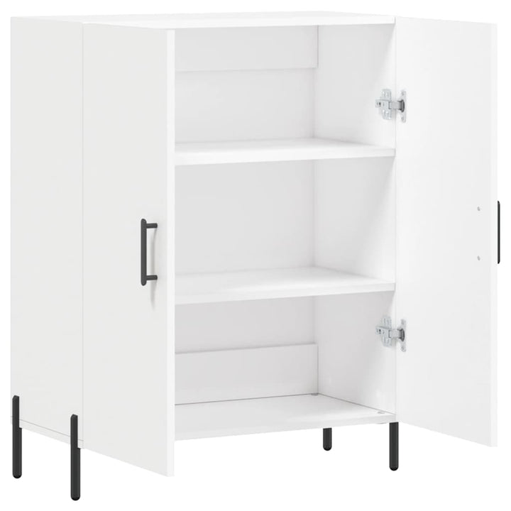 skænk 69,5x34x90 cm konstrueret træ hvid