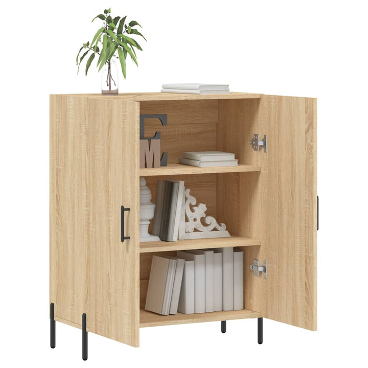 skænk 69,5x34x90 cm konstrueret træ sonoma-eg
