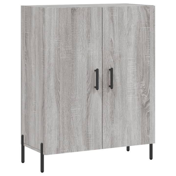 skænk 69,5x34x90 cm konstrueret træ grå sonoma-eg