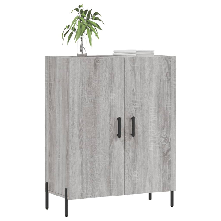 skænk 69,5x34x90 cm konstrueret træ grå sonoma-eg