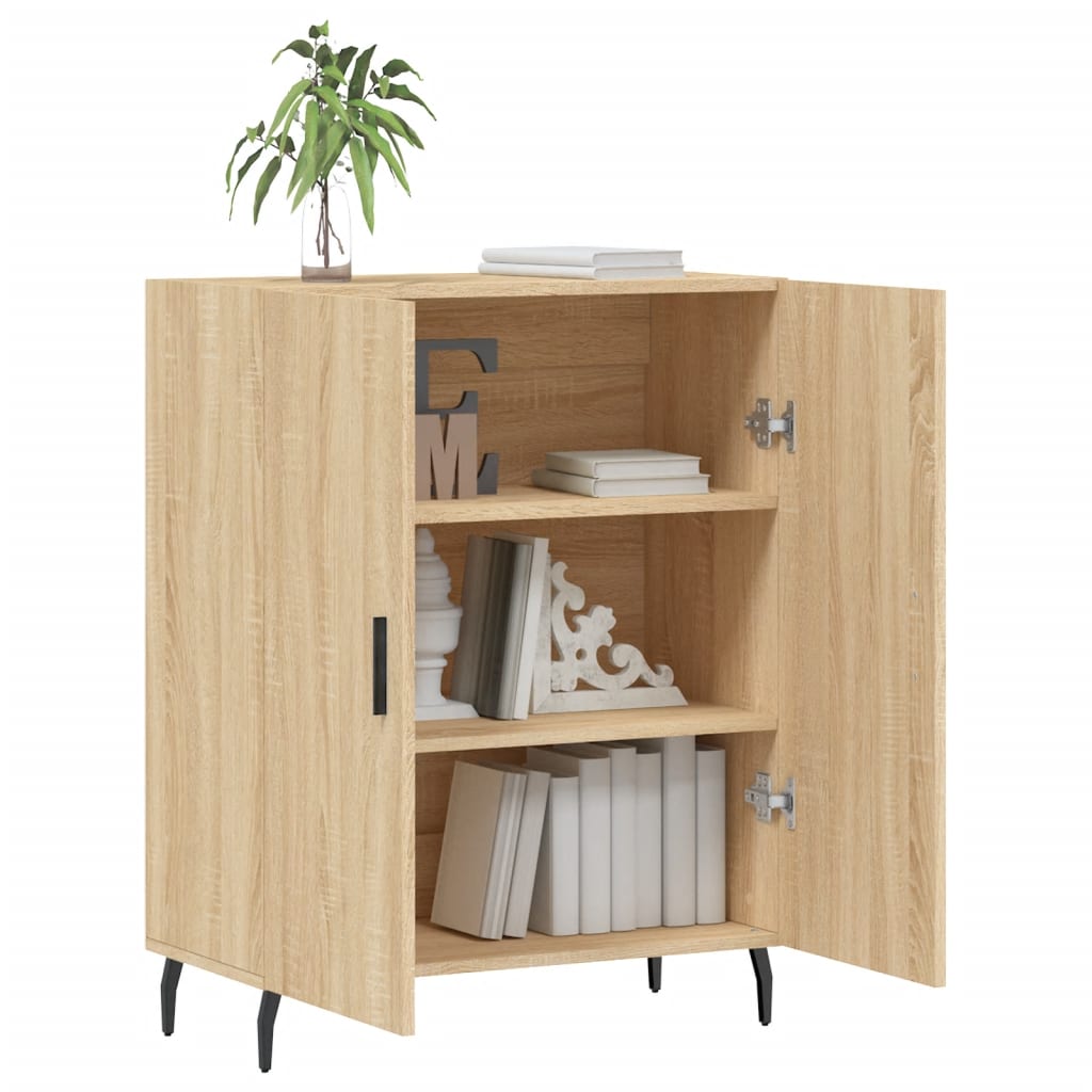 skænk 69,5x34x90 cm konstrueret træ sonoma-eg