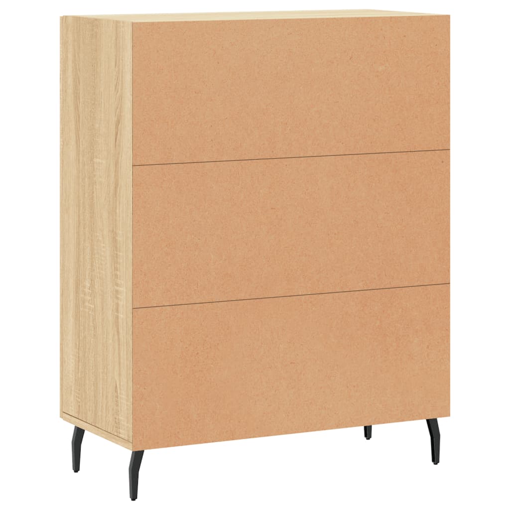 skænk 69,5x34x90 cm konstrueret træ sonoma-eg