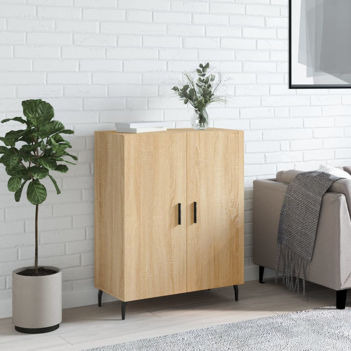 skænk 69,5x34x90 cm konstrueret træ sonoma-eg