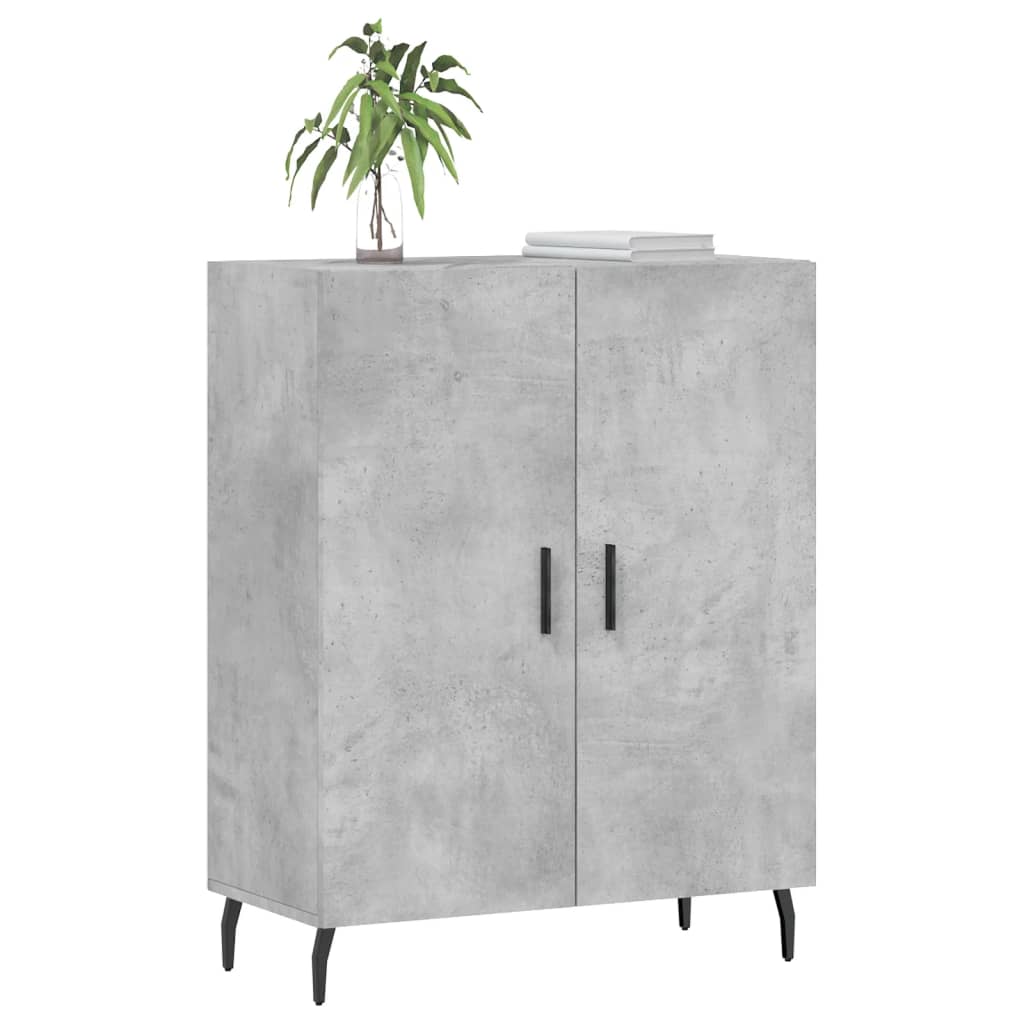 skænk 69,5x34x90 cm konstrueret træ betongrå