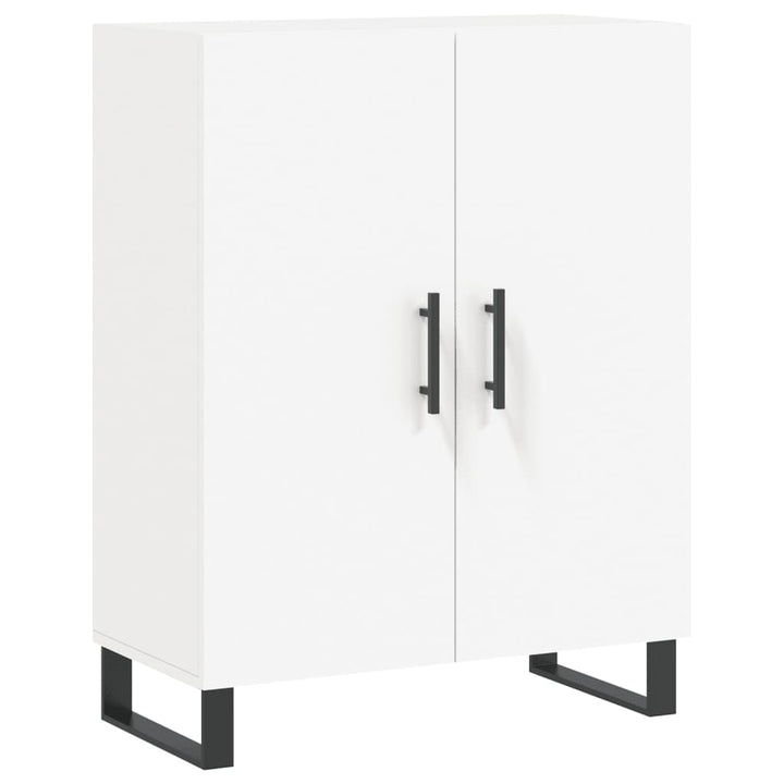 skænk 69,5x34x90 cm konstrueret træ hvid
