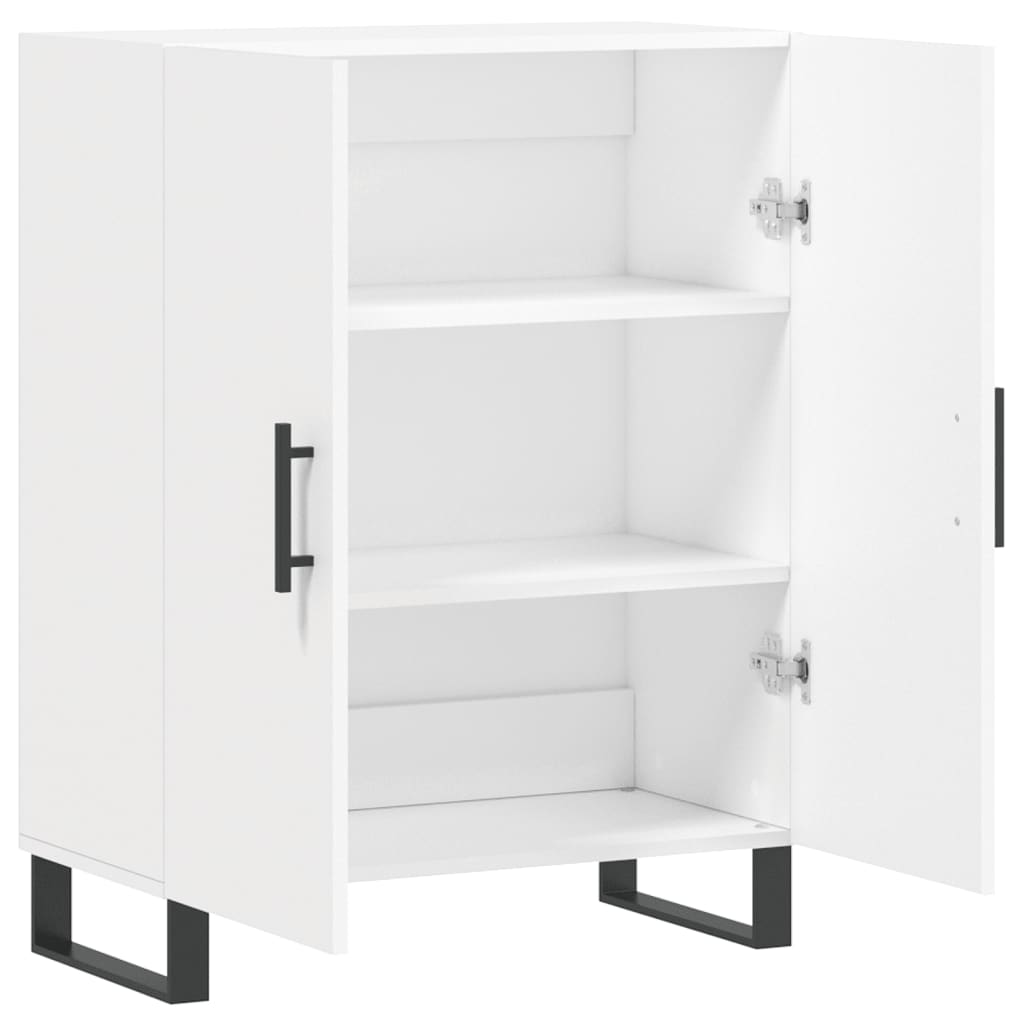 skænk 69,5x34x90 cm konstrueret træ hvid