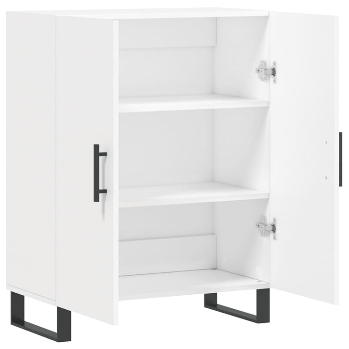 skænk 69,5x34x90 cm konstrueret træ hvid