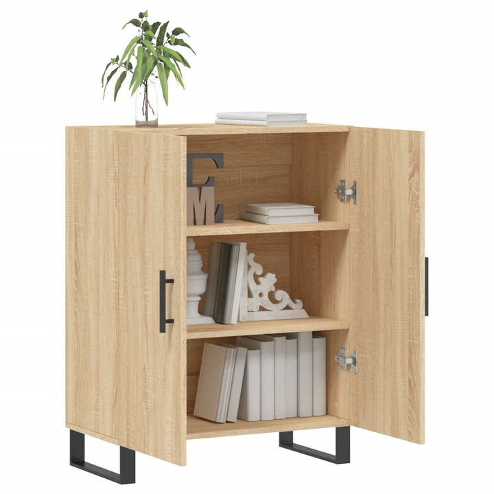 skænk 69,5x34x90 cm konstrueret træ sonoma-eg