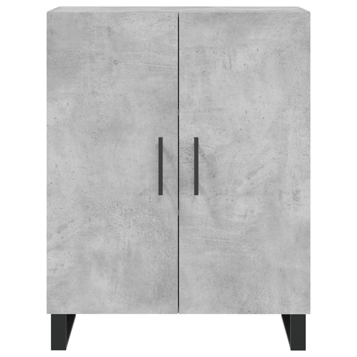 skænk 69,5x34x90 cm konstrueret træ betongrå