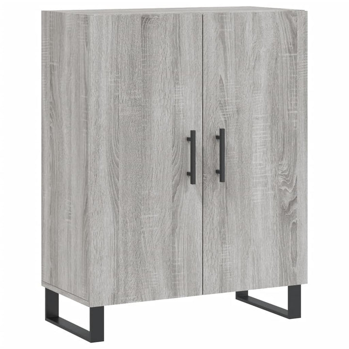 skænk 69,5x34x90 cm konstrueret træ grå sonoma-eg