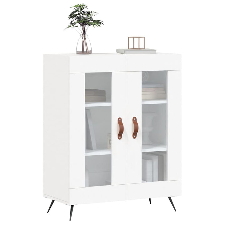 skænk 69,5x34x90 cm konstrueret træ hvid