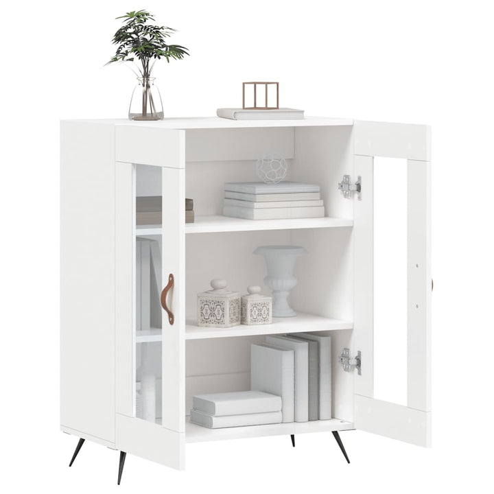 skænk 69,5x34x90 cm konstrueret træ hvid