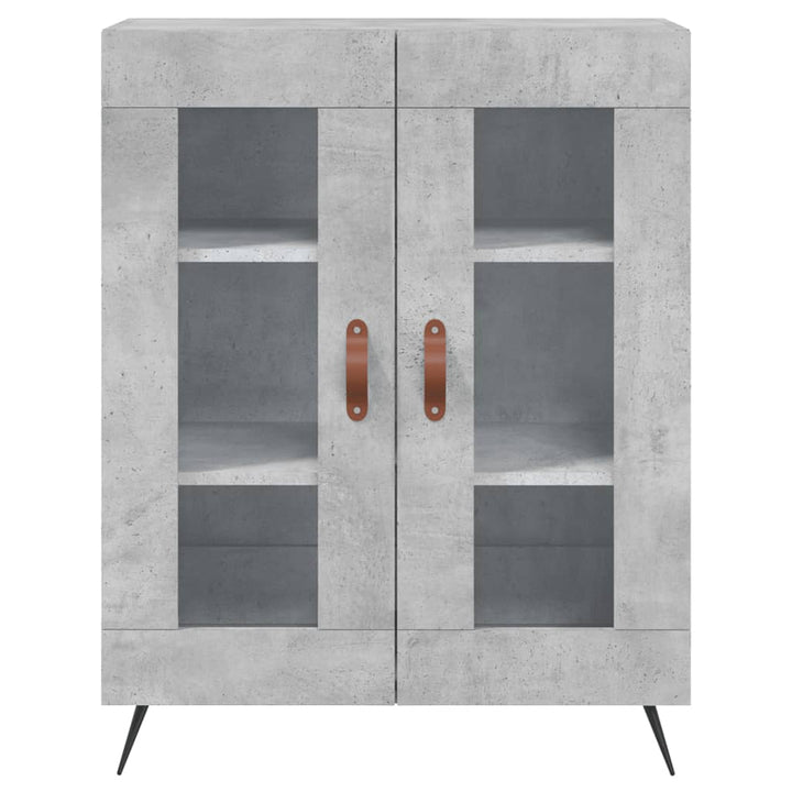 skænk 69,5x34x90 cm konstrueret træ betongrå