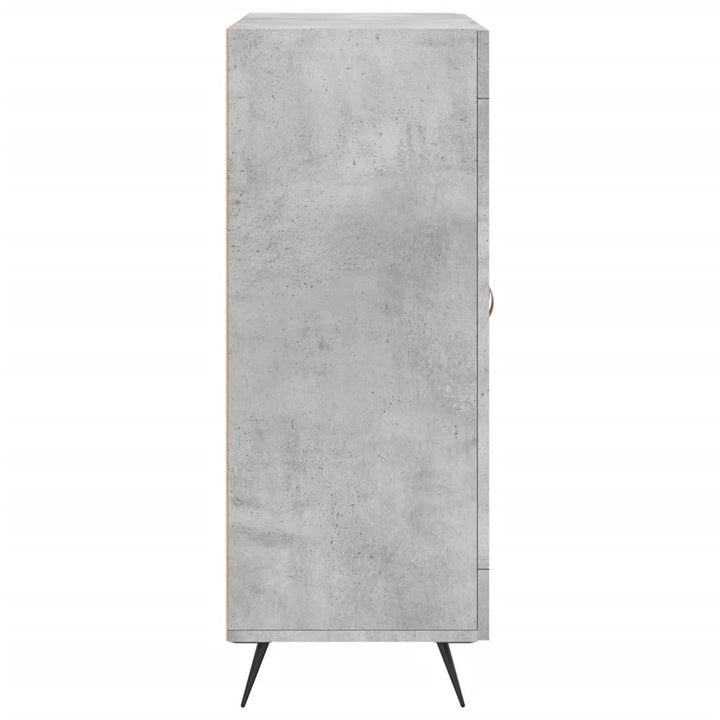 skænk 69,5x34x90 cm konstrueret træ betongrå
