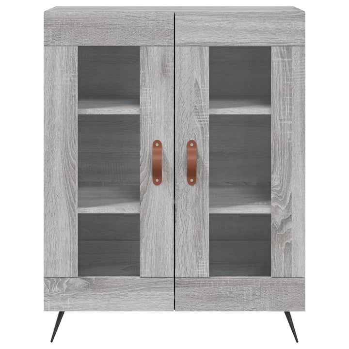 skænk 69,5x34x90 cm konstrueret træ grå sonoma-eg